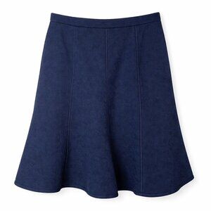 J.Crew Navy Gored Brocade Skirt 4 | NWT | Bow Back Zip, Fully Lined